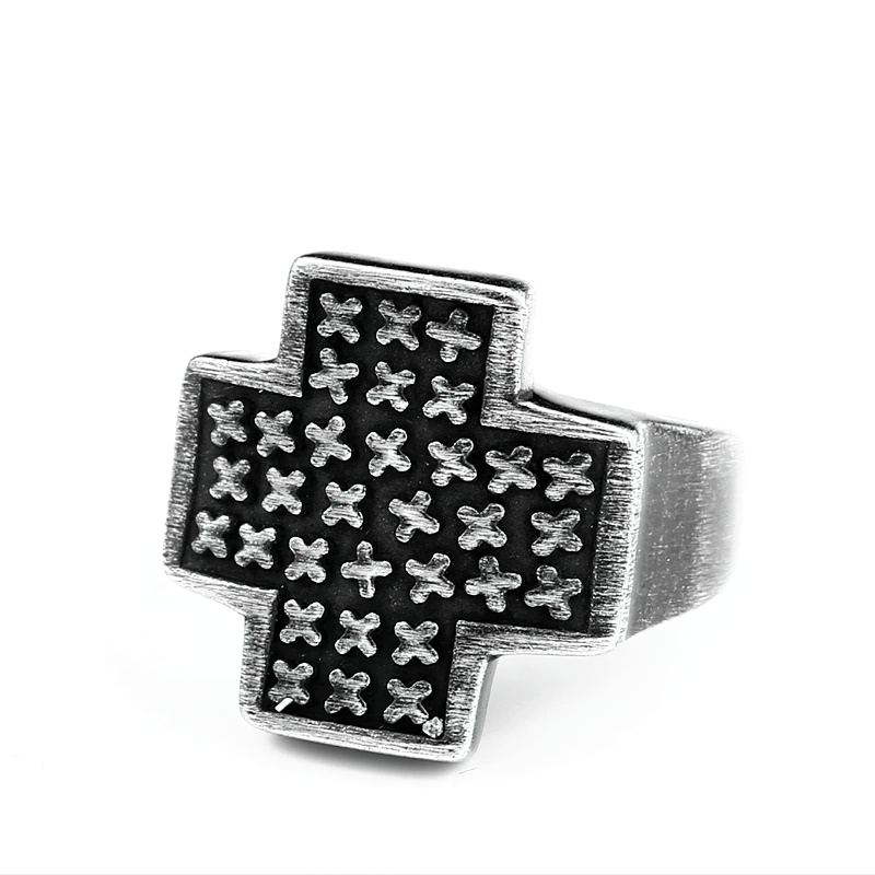 Stylish Stainless Steel Ring of Cross Shaped / Jewelry