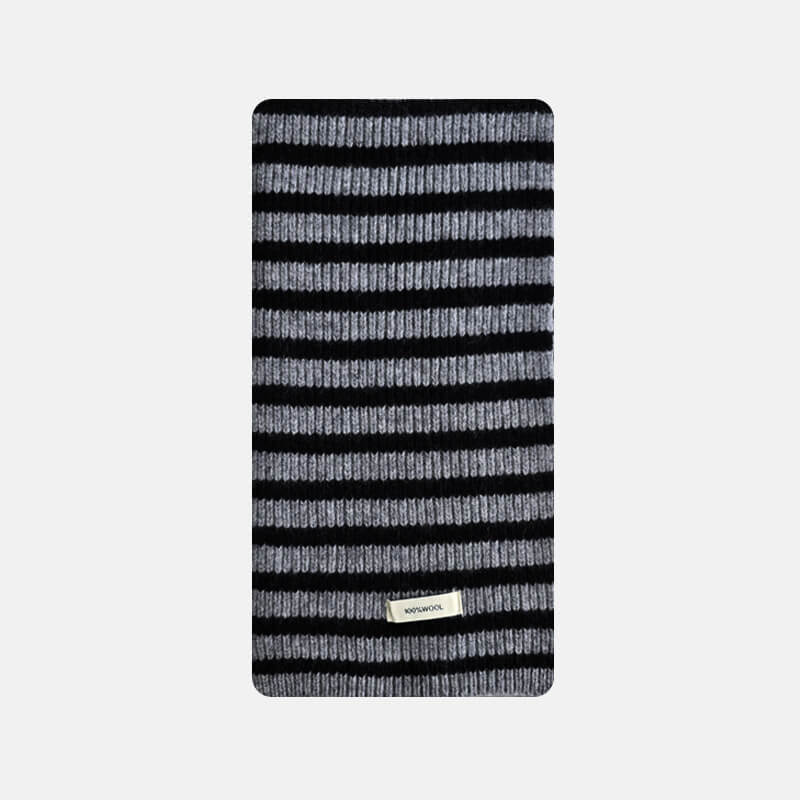 Stylish Multicolor Versatile Striped Soft Wool Scarf