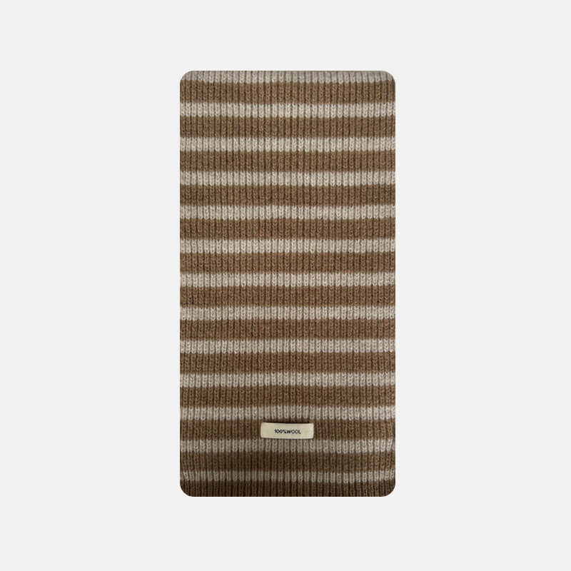 Stylish Multicolor Versatile Striped Soft Wool Scarf