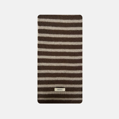 Stylish Multicolor Versatile Striped Soft Wool Scarf