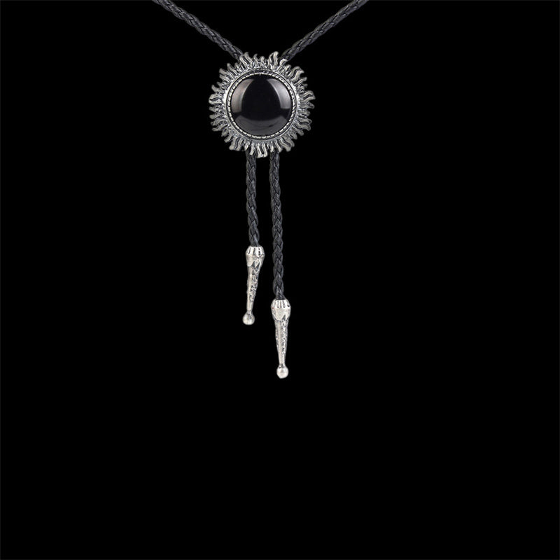 Sun Design Gem-set Alloy Bolo Tie