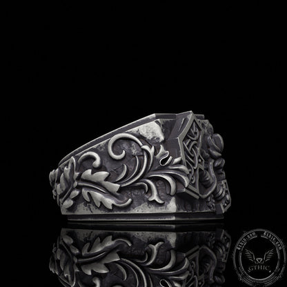 Thor’s Hammer Triquetra Sterling Silver Viking Ring