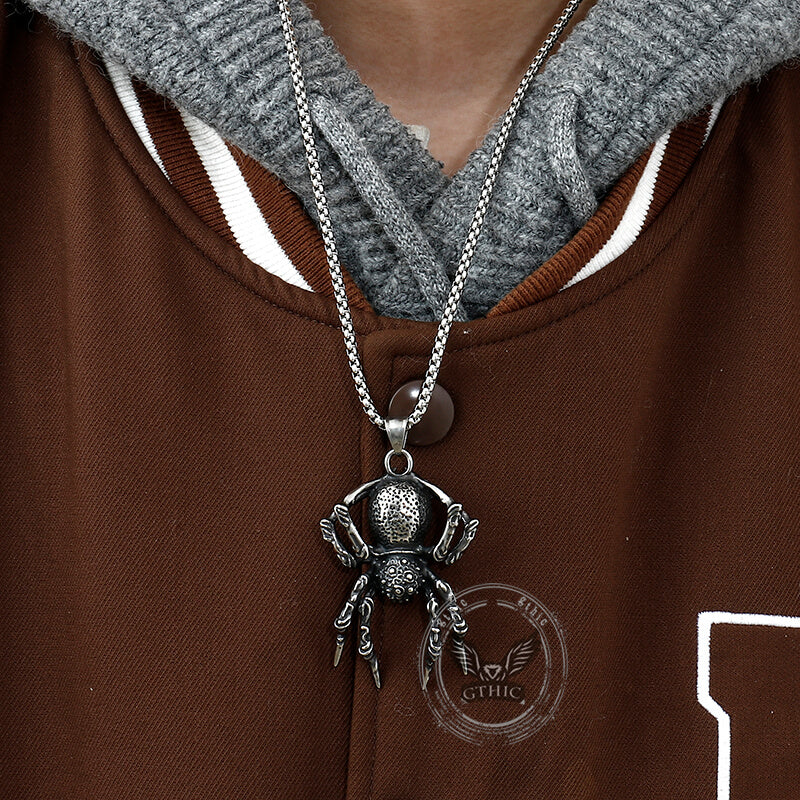 Thousand-eyed Eight-leg Spider Stainless Steel Pendant