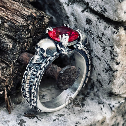 Treasure Keeper Sterling Silver Skull Ring