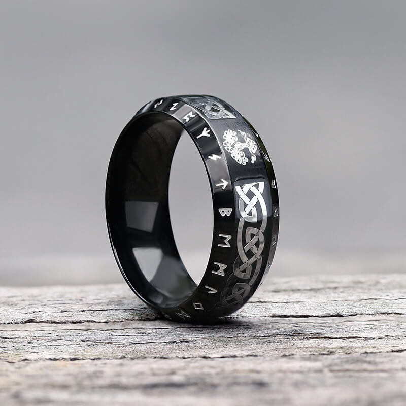 Tree of Life Knot Stainless Steel Band Ring