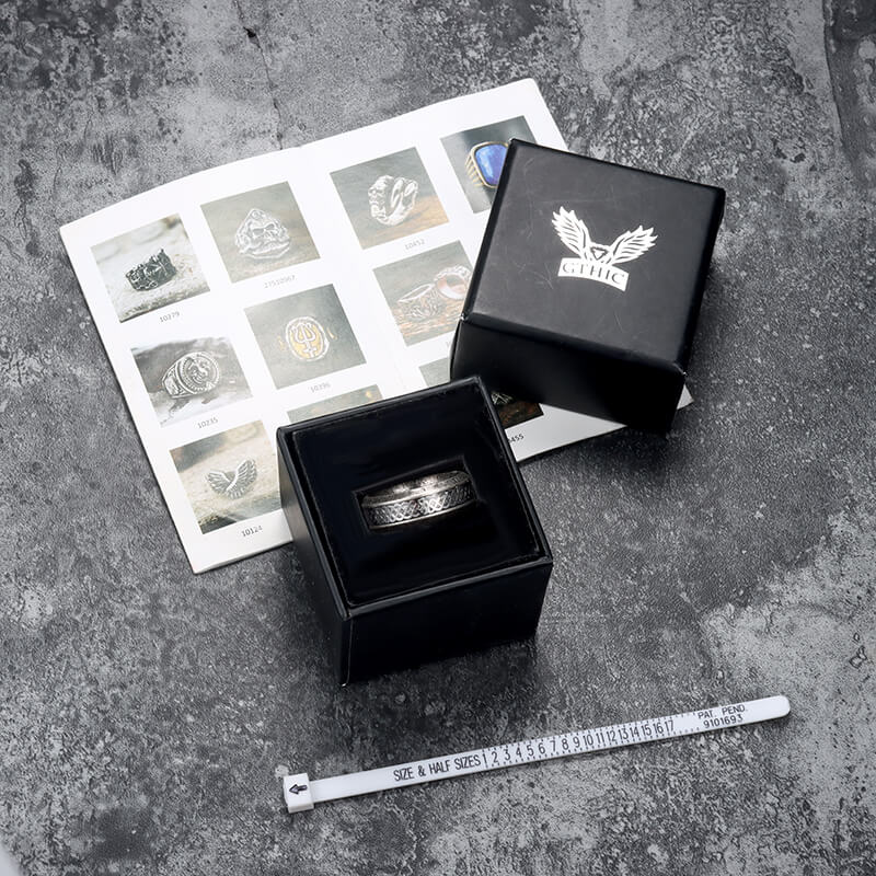 Tree of Life Knot Stainless Steel Viking Band Ring