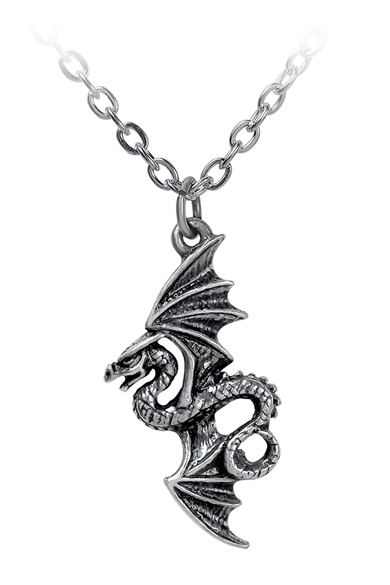 Dark Gothic Flight of Airus Dragon Pendant