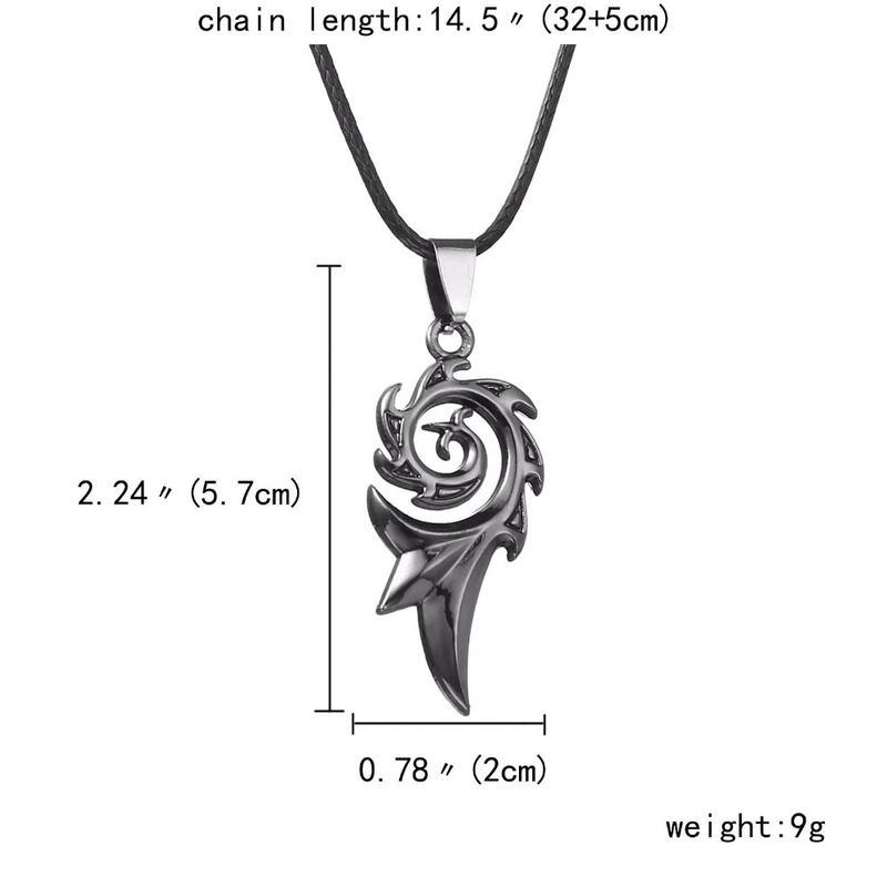 Rock Style Pendant / Stainless Steel Necklace / Cool Dragon Flame Pendant
