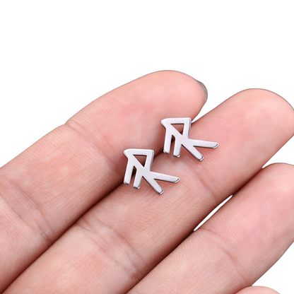 Stainless Steel Jewelry / Silver Earrings / Gothic Style Earrings