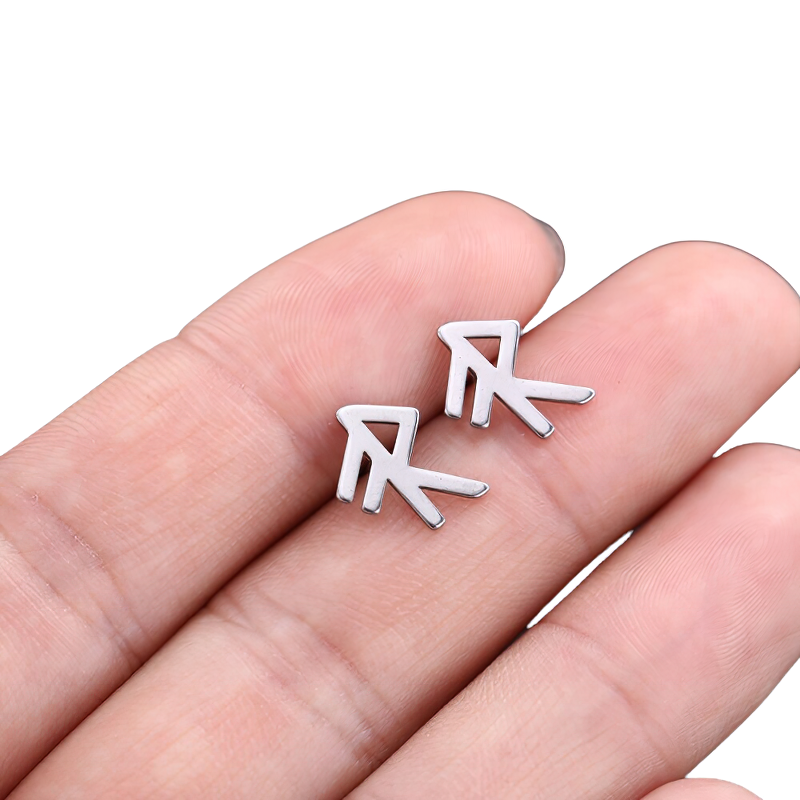 Stainless Steel Jewelry / Silver Earrings / Gothic Style Earrings