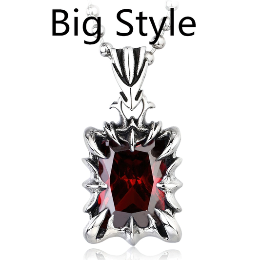 Stainless Steel Pendant With Stone / Accessories / Gothic Style