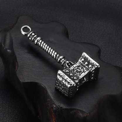 Viking Pendant / Nordic Jewelry Mjolnir Thor's / Amulet Stainless Steel Hammer