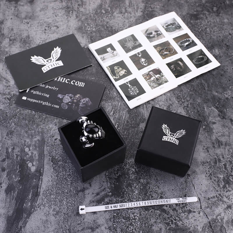 Venomous Scorpion Cz Stainless Steel Animal Ring