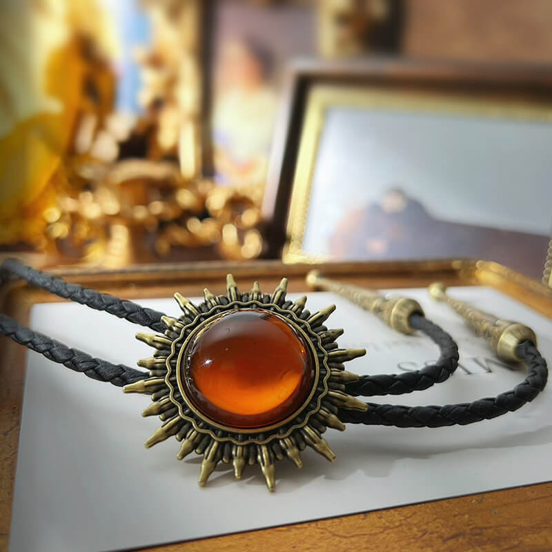 Versatile Shiny Sun Western Cowboy Alloy Bolo Tie