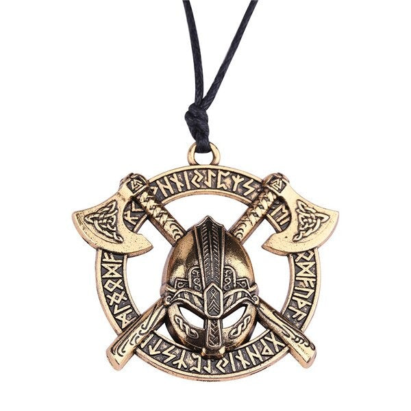 Viking Celtics Ax Rune Warrior Steel Pendant / Slavic Amulet Jewelry