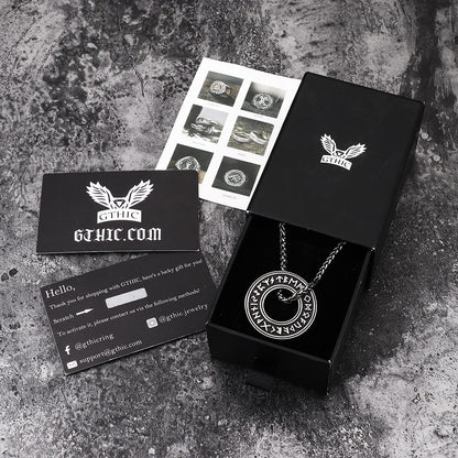 Viking Runes Stainless Steel Pendant