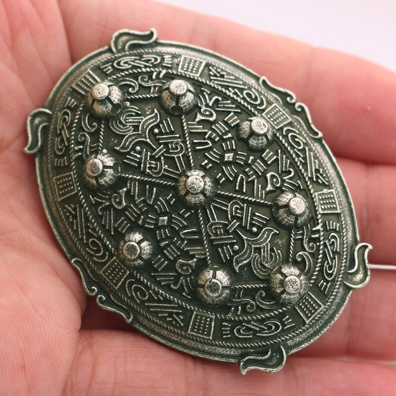 Viking Zinc Alloy Turtle Fibula Brooch