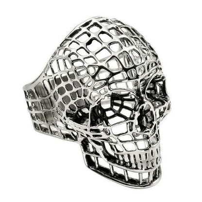 Gothic Hollow Out Skull Ring / Biker Punk Rock Rings / Biker Jewelry