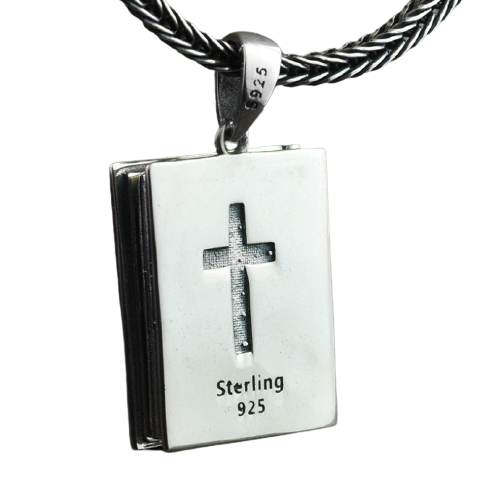 Silver Religious Pendant of Saint Soul / Real Sterling Silver Jewelry
