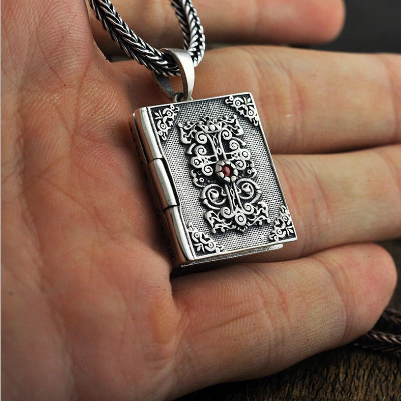 Silver Religious Pendant of Saint Soul / Real Sterling Silver Jewelry