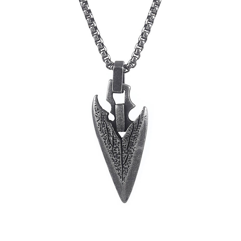 Stainless Steel Arrowhead Pendant Necklace / Amulet Jewellery
