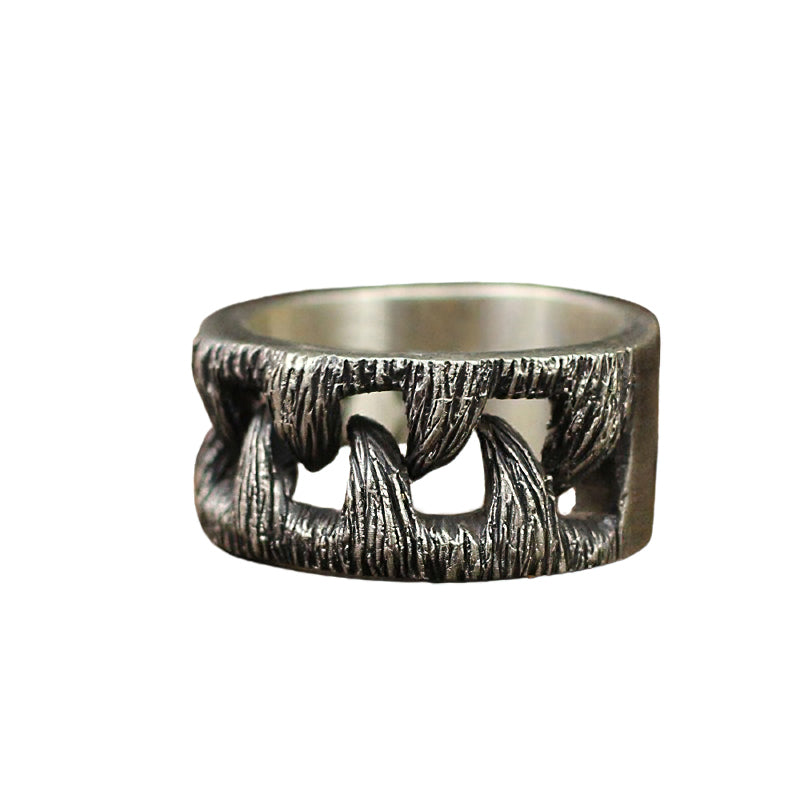 Stainless Steel Monster Teeth Ring / Unique Gothic and Jewelry