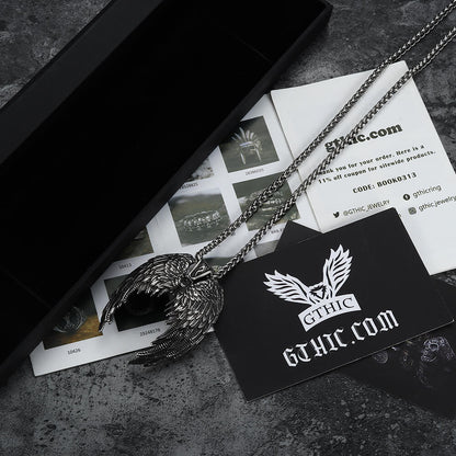 Angel Wings Stainless Steel Pendant
