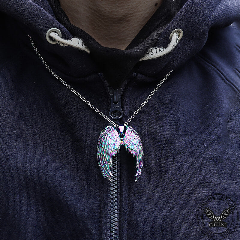 Angel Wings Stainless Steel Pendant