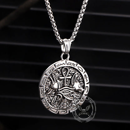 Anubis Ankh Cross Stainless Steel Pendant