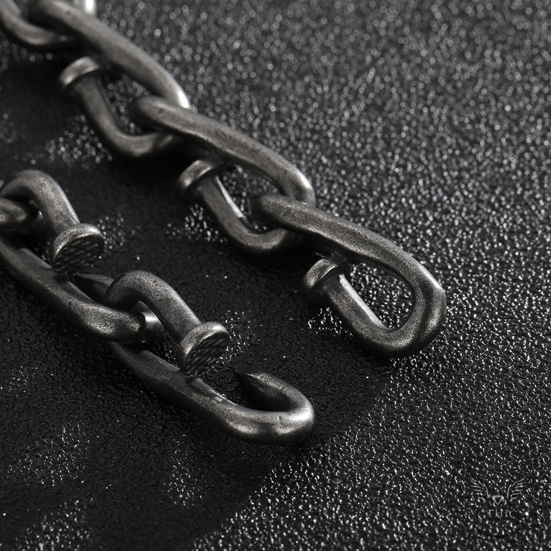 Bent Nail Stainless Steel Necklace