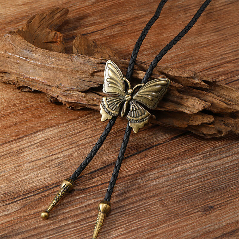 Butterfly Alloy Animal Bolo Tie