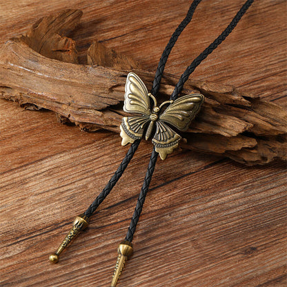 Butterfly Alloy Animal Bolo Tie