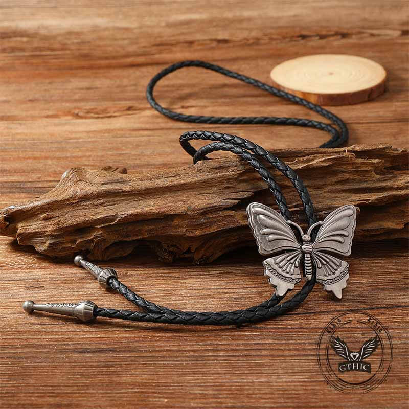 Butterfly Alloy Animal Bolo Tie
