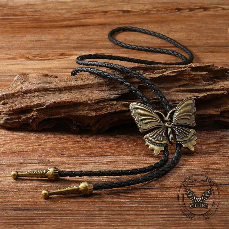 Butterfly Alloy Animal Bolo Tie