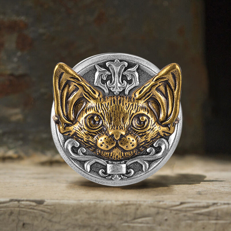 Cat Head Stainless Steel Ear Gauges