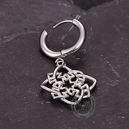 Celtic Knot Stainless Steel Drop Earrings