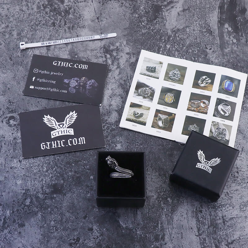 Cobra Stainless Steel Snake Ring