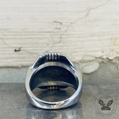 Compass Anchor Stainless Steel Marine Ring