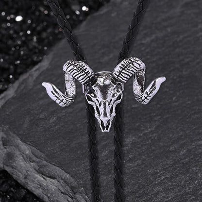 Cow Skull Alloy Bolo Tie