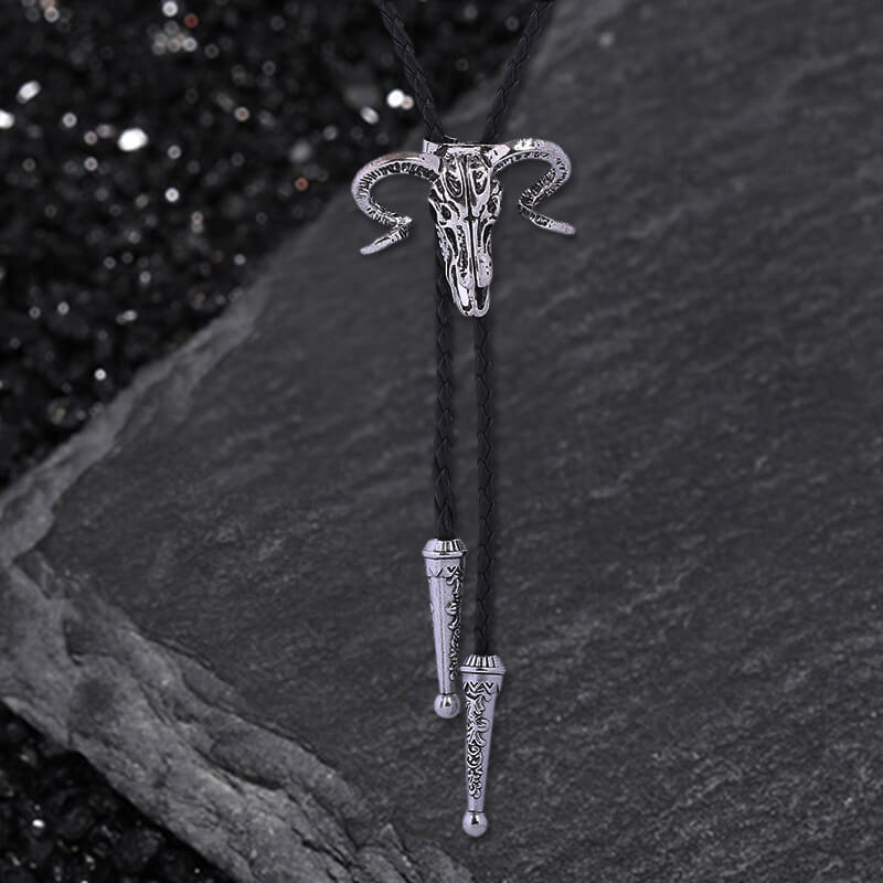 Cow Skull Alloy Bolo Tie