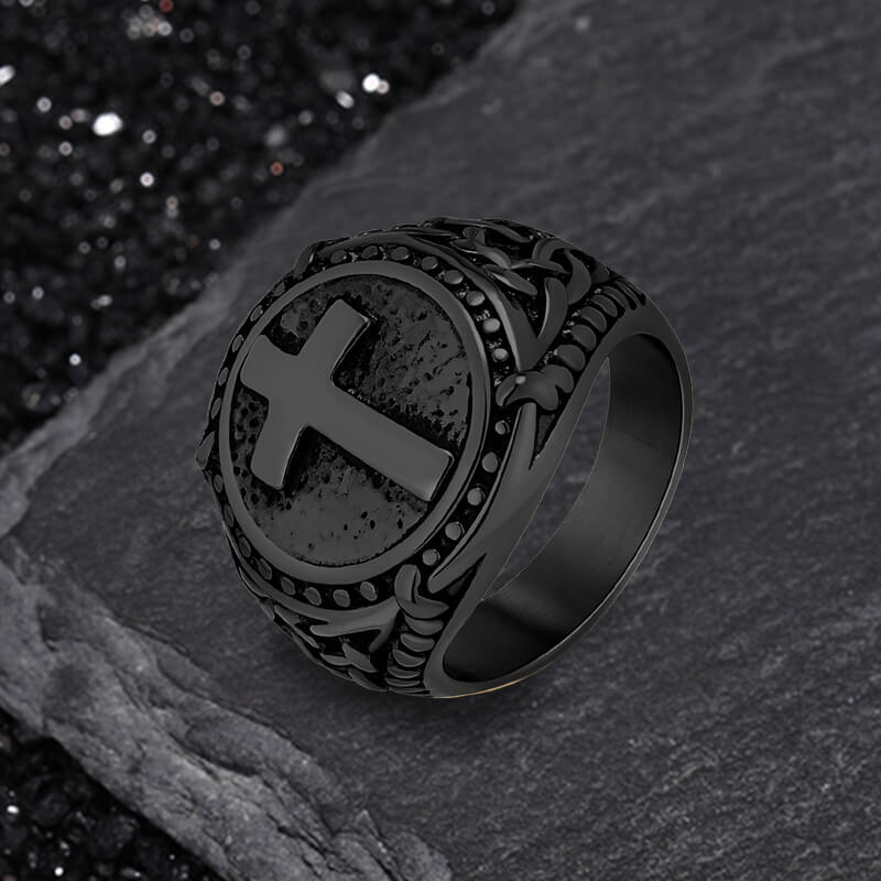 Cross Knot Stainless Steel Ring