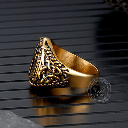 Cross Knot Stainless Steel Ring