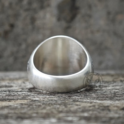 Demon Skull Silver Ring