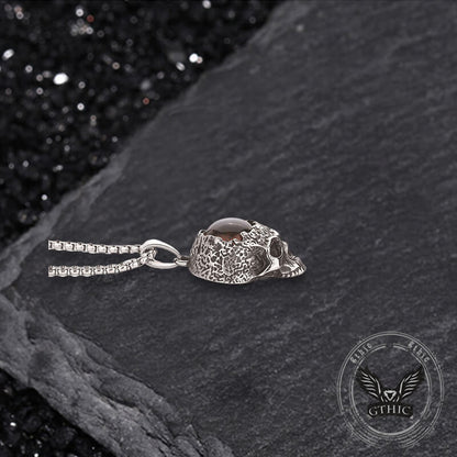 Devil Eye Stainless Steel Skull Pendant