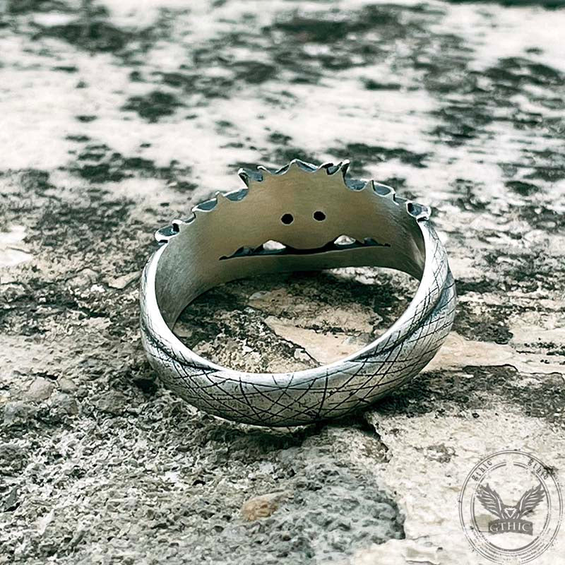 Domineering Dragon Head Sterling Silver Ring