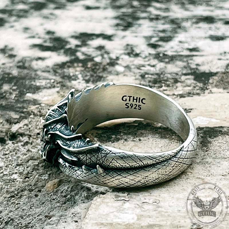 Domineering Dragon Head Sterling Silver Ring