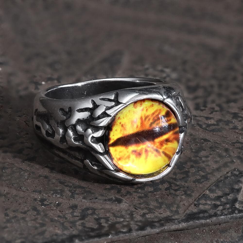 Dragon Eye Stainless Steel Ring