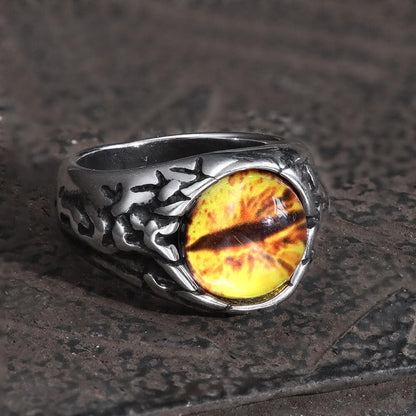 Dragon Eye Stainless Steel Ring