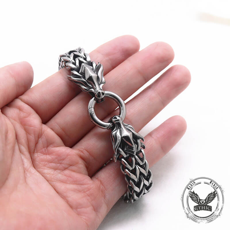 Dragon Head Stainless Steel Bracelet
