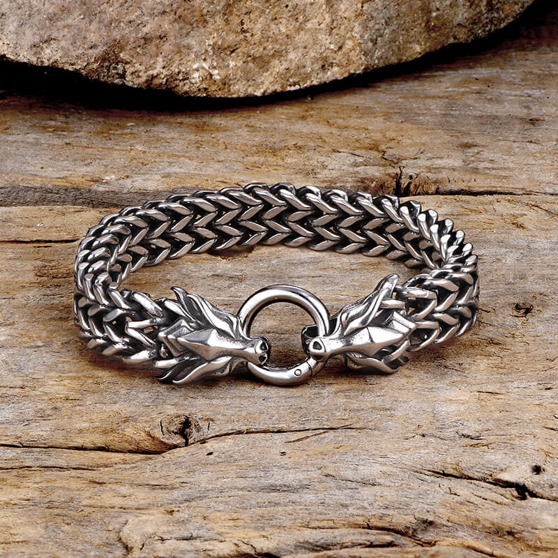 Dragon Head Stainless Steel Bracelet
